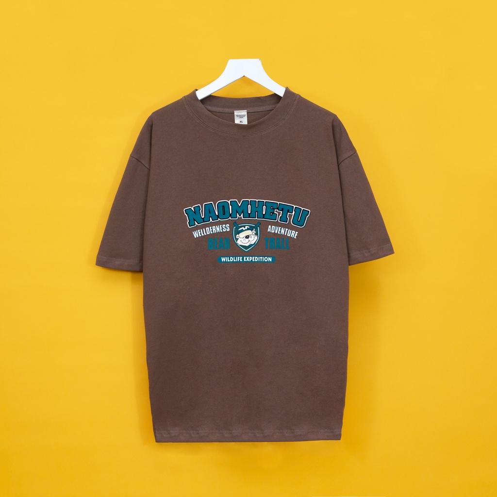 Áo thun tay lỡ NAOMHETU Hogoto shop , Áo thun unisex nam nữ from rộng oversize chất liệu cotton
