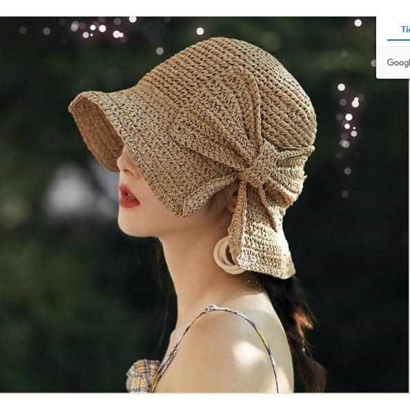 Nón rơm du lịch biển
