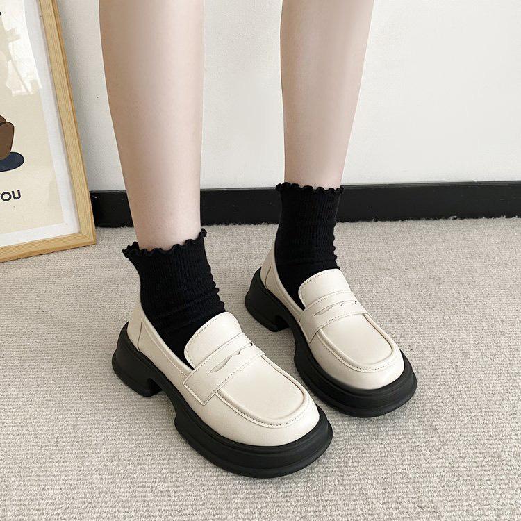 Giày búp bê lolita đế 3 cm mũi tròn cực xinh G064