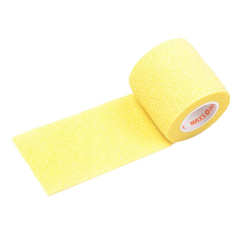 Elastic Sports 5cm Stretchable Self Adheres Bandage Tape Gauze Wrap Roll First Aid Strap for Wrists, Fingers, Ankle, Back, Knee and Other Body Areas