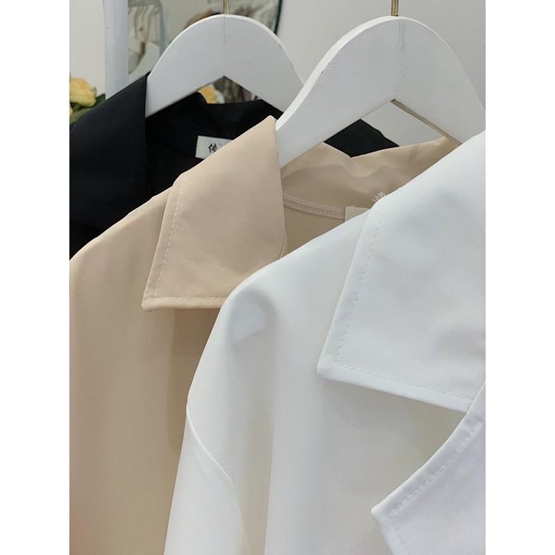 Áo blazer ngắn tay thời trang Hàn quốc/Áo blazer ngắn tay túi nắp Ulzzang