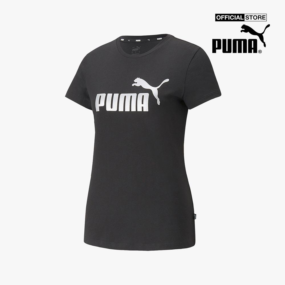 PUMA - Áo thun nữ tay ngắn Essentials+ Metallic Logo 848303