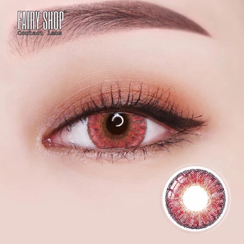 Kính Áp tròng cosplay Nobluk red đỏ 14.0MM - FAIRY SHOP CONTACT LENS