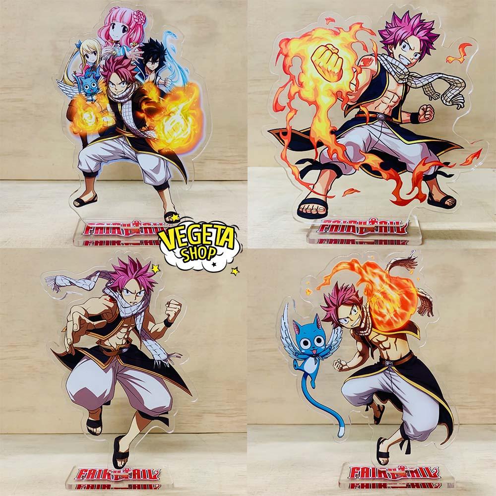 Mô Hình Tượng Standee Acrylic Mica 2 mặt - Fairy Tail - Natsu Happy Lucy Gray Erza Wendy Carla Juvia Gajeel Lily Mirajan