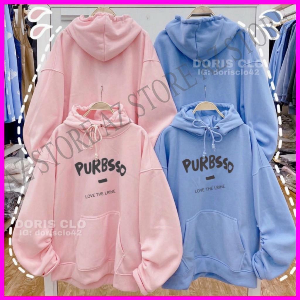 Áo Hoodie Nỉ - Áo Khoác Nỉ Nam Nữ Unisex Tay Phồng PURSSO 2 Màu