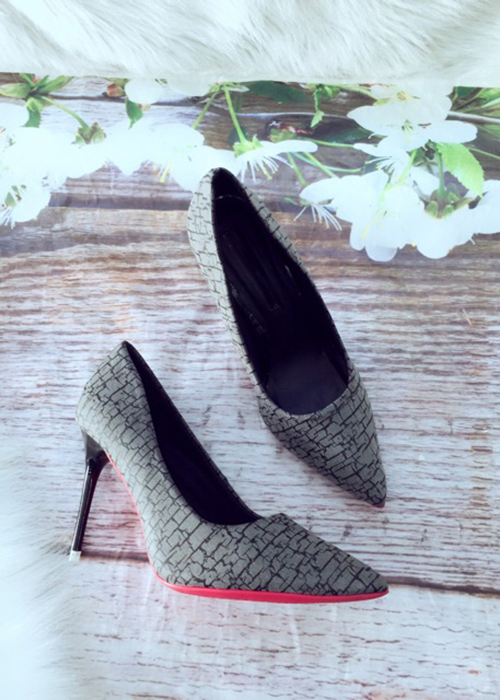 Giày cao gót bít mũi cao 8cm MT 49