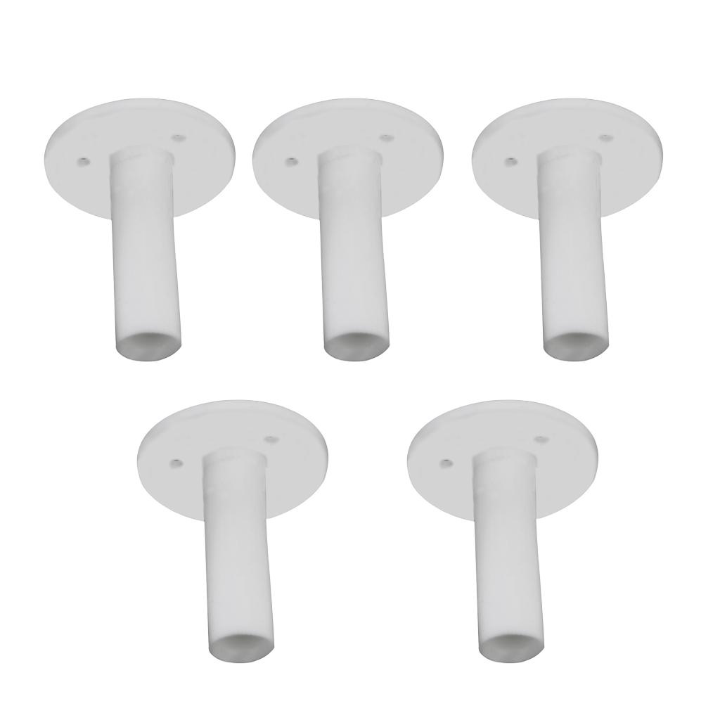 5 Pieces Rubber Golf Driving Range Practice Tee Holder Tees Divot Tool White