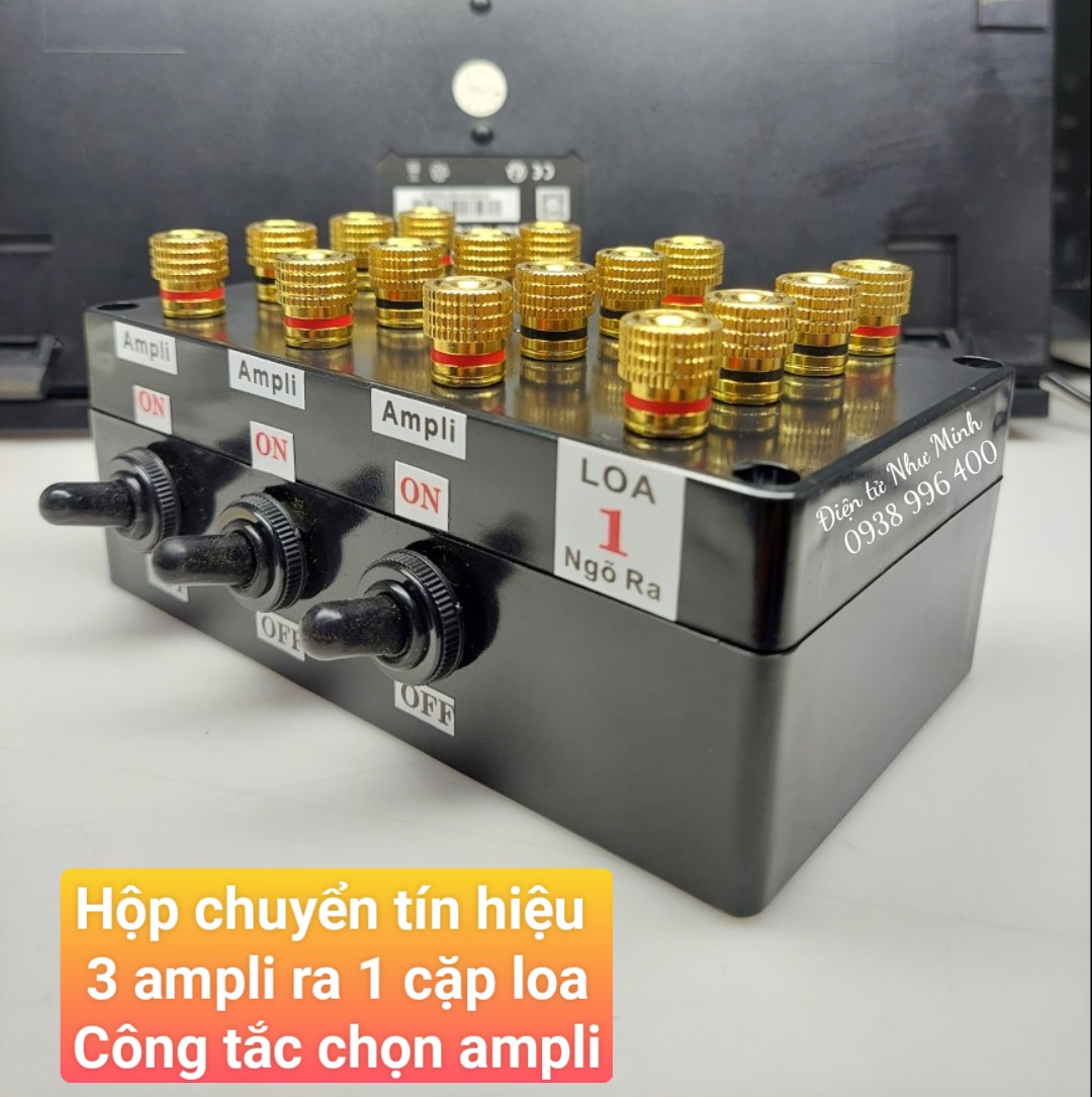 Bộ chuyển 3 Ampli Ra 1 cặp Loa