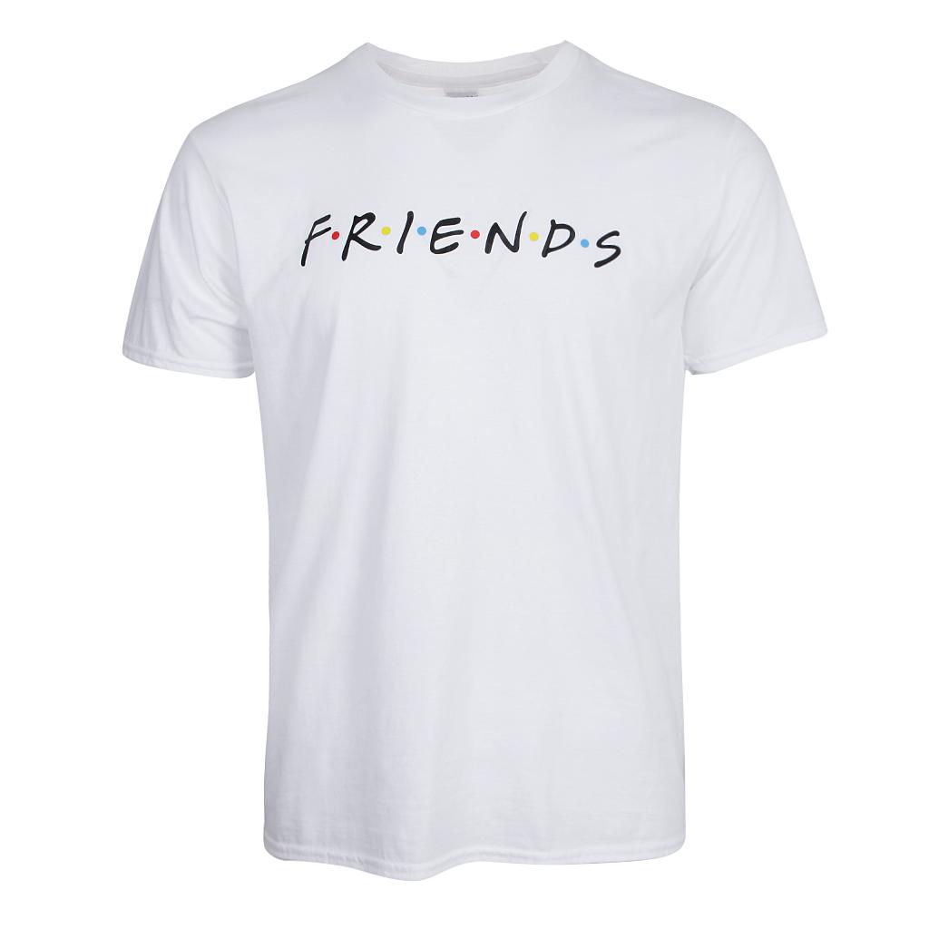 Women's Short Sleeve Round Neck T-shirt Funny Letter Printed Friends Shirt Comfy Casual Sport Tops