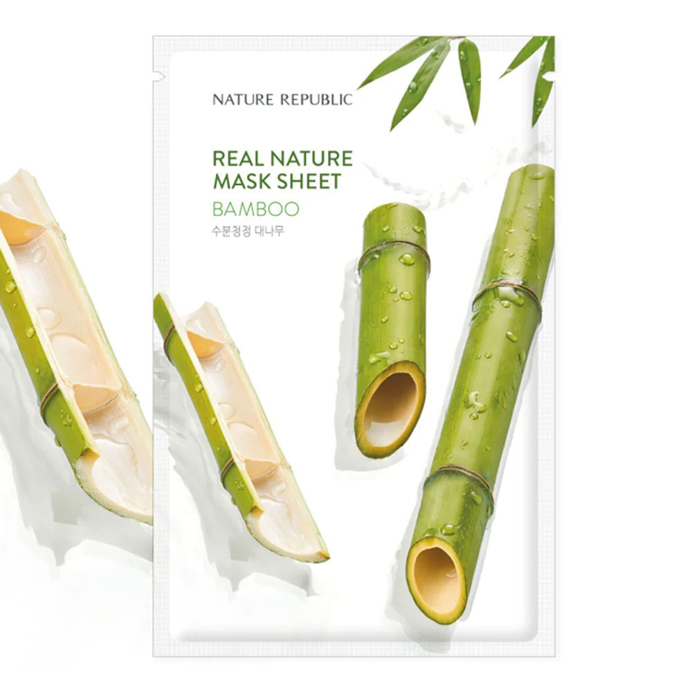 Mặt Nạ Giấy Nature Republic Chiết Xuất Tre Tự Nhiên Real Nature Bamboo Mask 23ml
