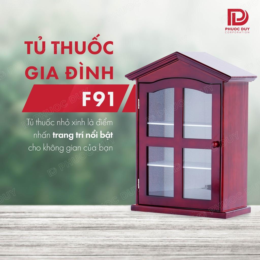 Tủ thuốc - Tủ y tế gia đình gỗ tự nhiên F91