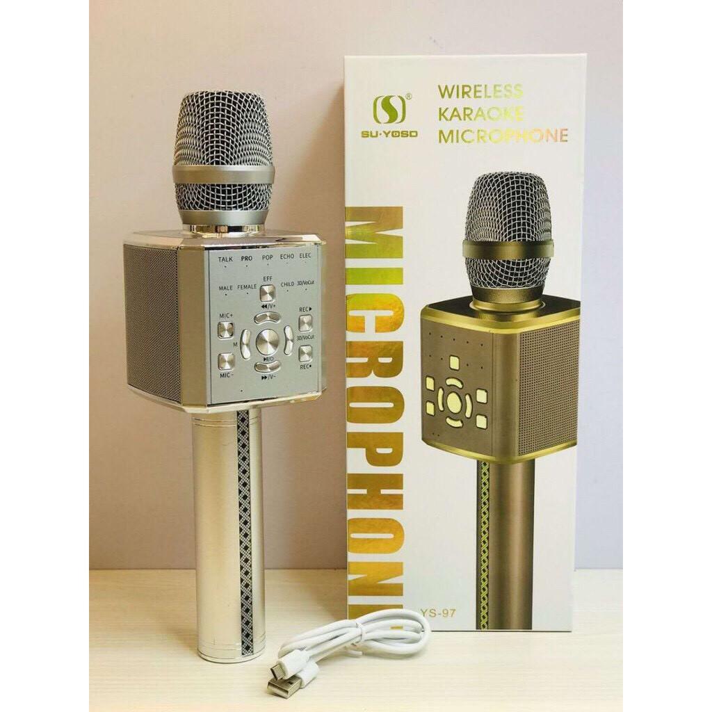 Micro kiêm loa Karaoke Bluetooth Không Dây YS90 YS91 YS92 YS95 YS96 YS97 cao cấp, âm thanh cực chất