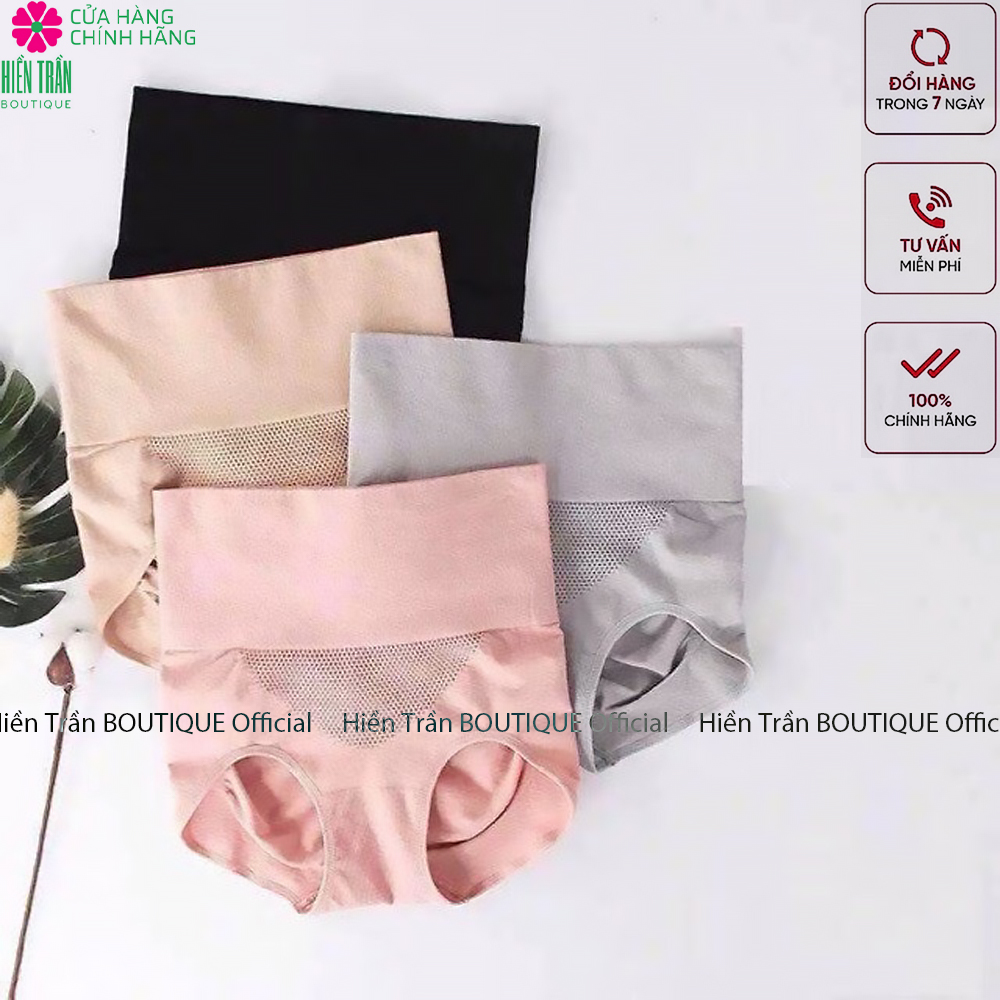Quần lót nữ cạp cao gen bụng kháng khuẩn y tế, thông hơi