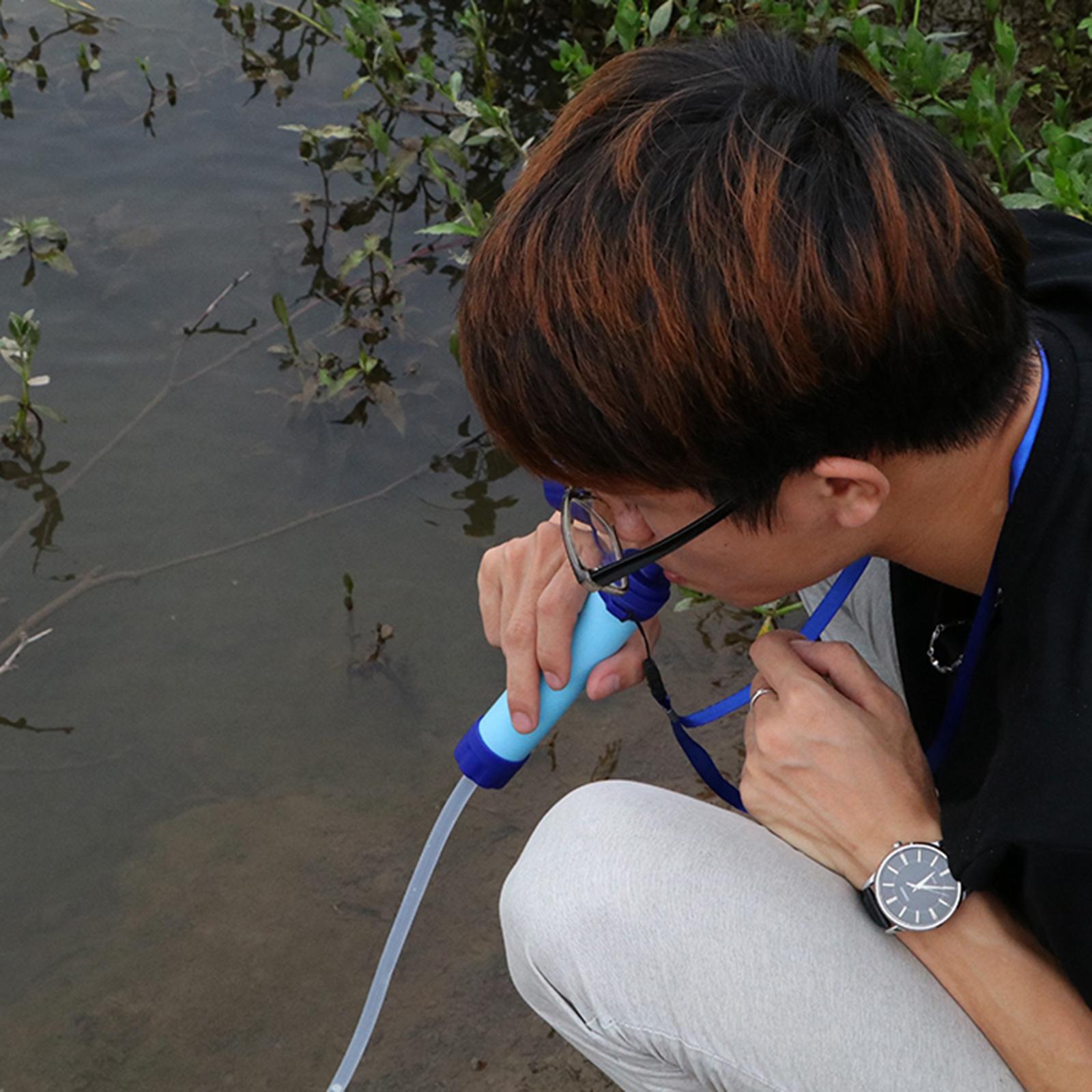 Portable Purifier Water Filter Straw Camping Travel Emergency Survival Tool