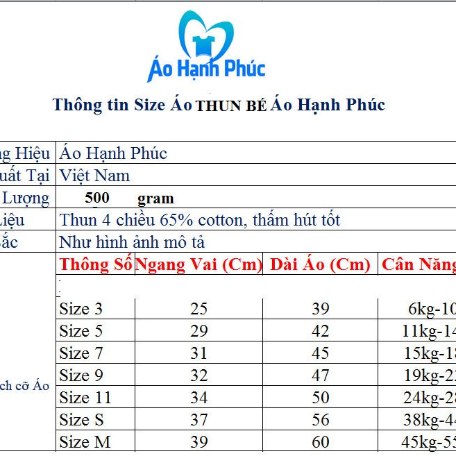 Áo Thun Cho Bé - Áo Hạnh Phúc - Trung Thu