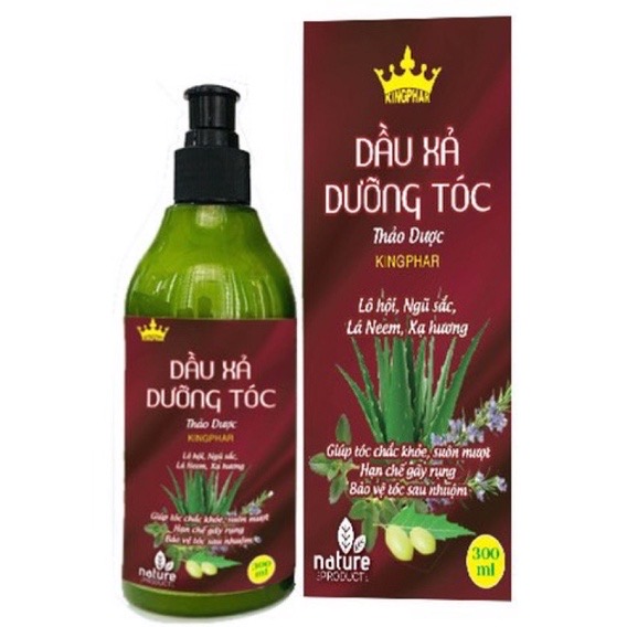 Dầu xả Dưỡng tóc thảo dược Kingphar , chai 300ml