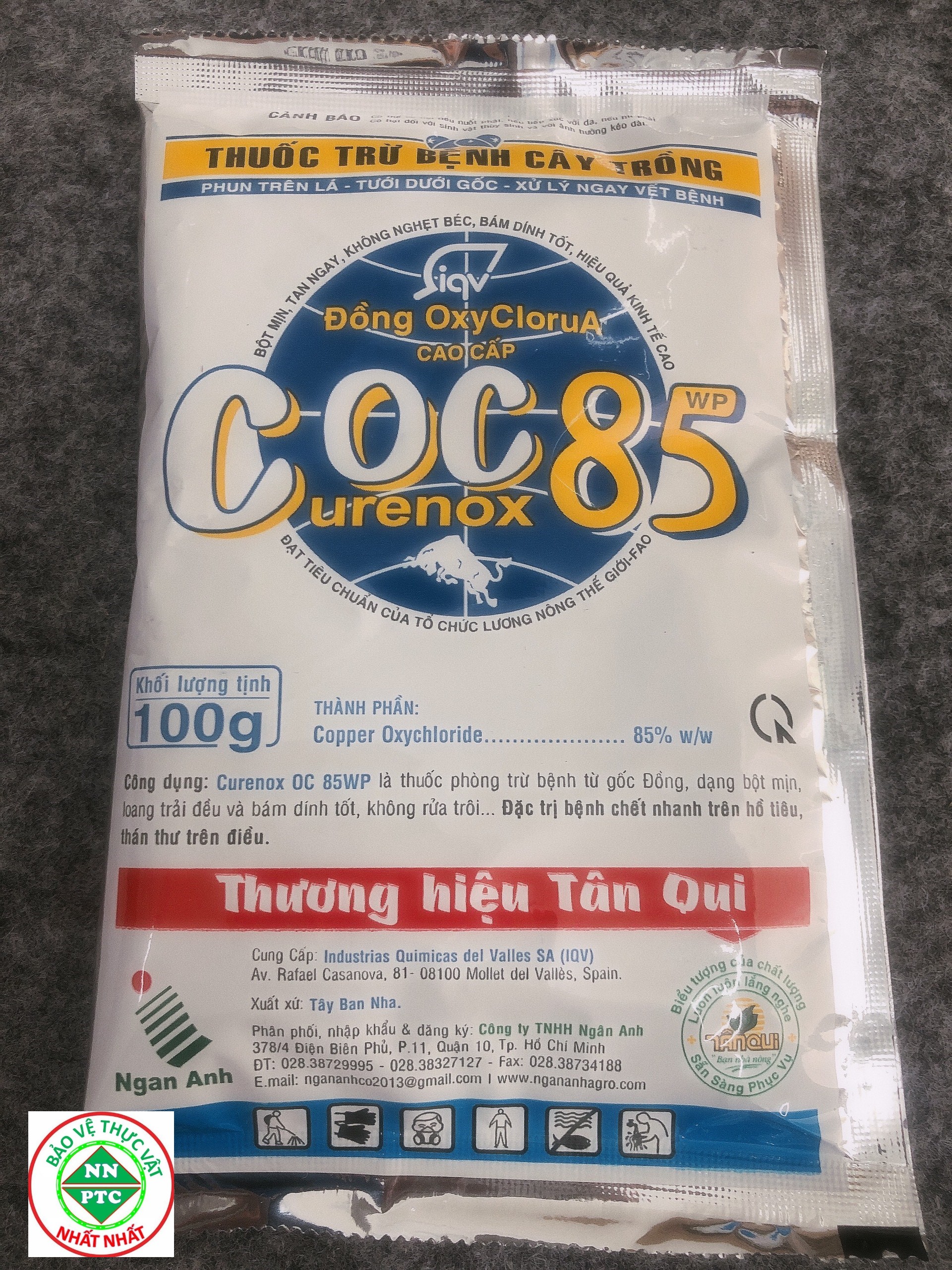 Thuốc Trừ Nấm và Diệt Khuẩn COC 85 ( Gói 100g )