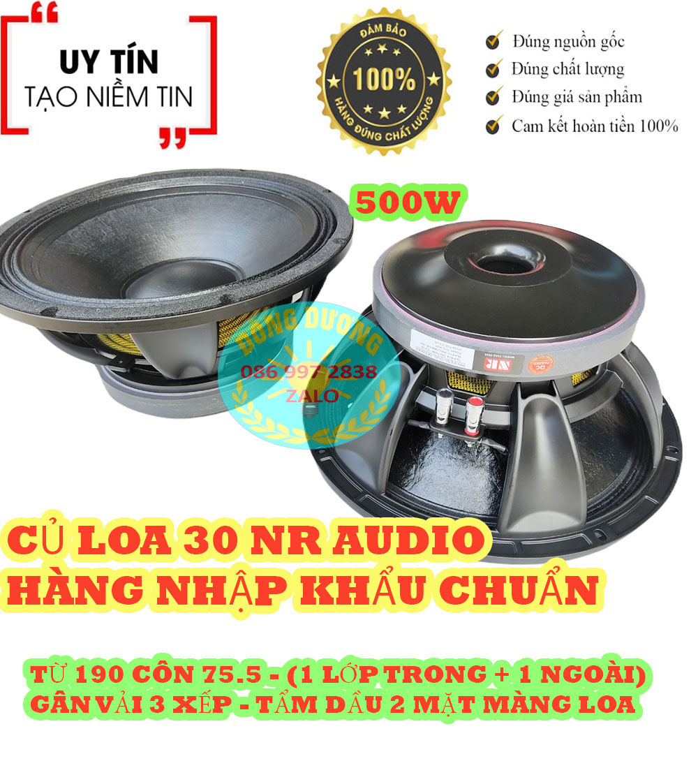 CỦ LOA 30 ( 3 TẤC ) NR AUDIO HÀNG CHUẨN XỊN TỪ 190 CÔN 76 - NHẬP KHẨU