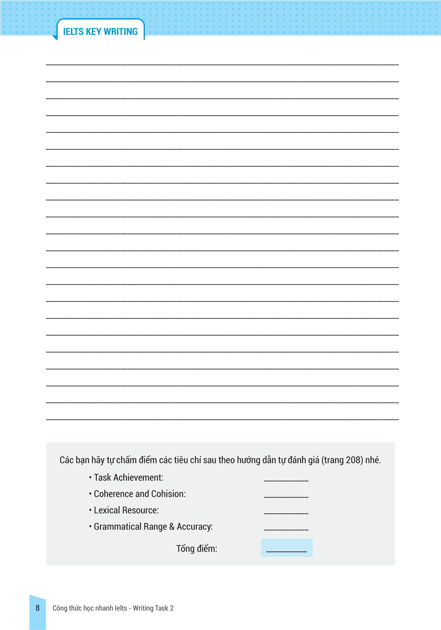 Sách IELTS Key Writing - Công Thức Học Nhanh IELTS - Writing Task 2