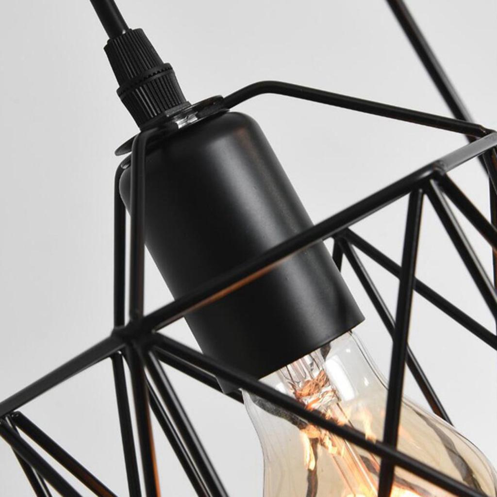 Ceiling Pendant Light 220V LED Retro  Iron Chandelier for Bedroom