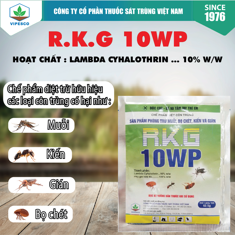 RKG 10WP - PHÒNG TRỪ MUỖI, BỌ CHÉT, KIẾN & GIÁN