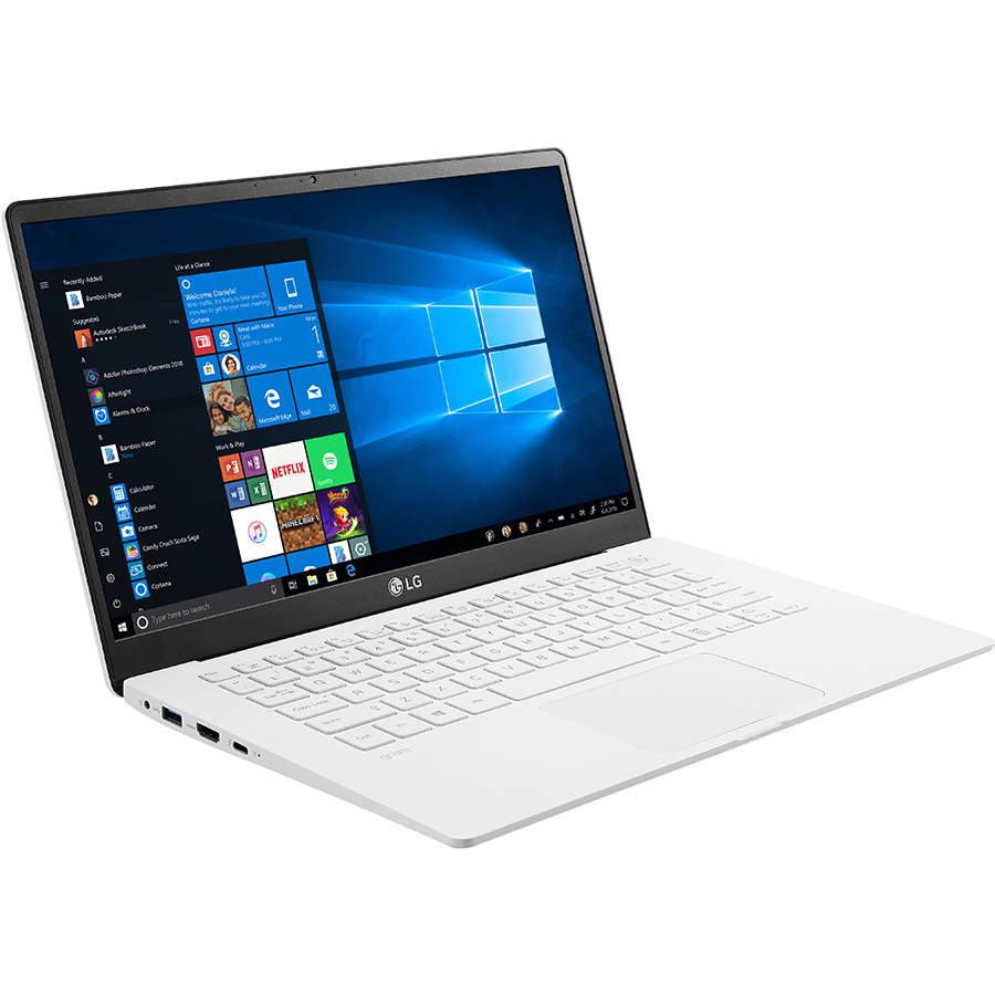 Laptop LG Gram 2020 14ZD90N-V.AX53A5 (Core i5-1035G7/ 8GB/ 256GB NVMe/ 14 FHD IPS/ NonOS/ White) - Hàng Chính Hãng