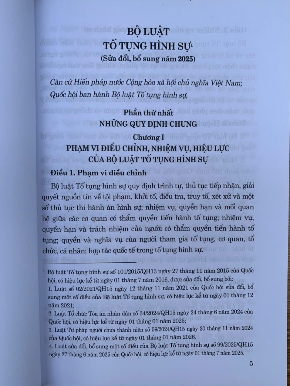 Bộ luật Tố tụng hình sự (Sửa đổi, bổ sung năm 2025)