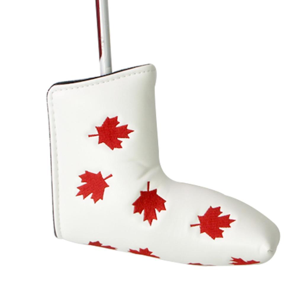 Waterproof Golf  Putter Head Cover Boot Headcover Protector Boots White