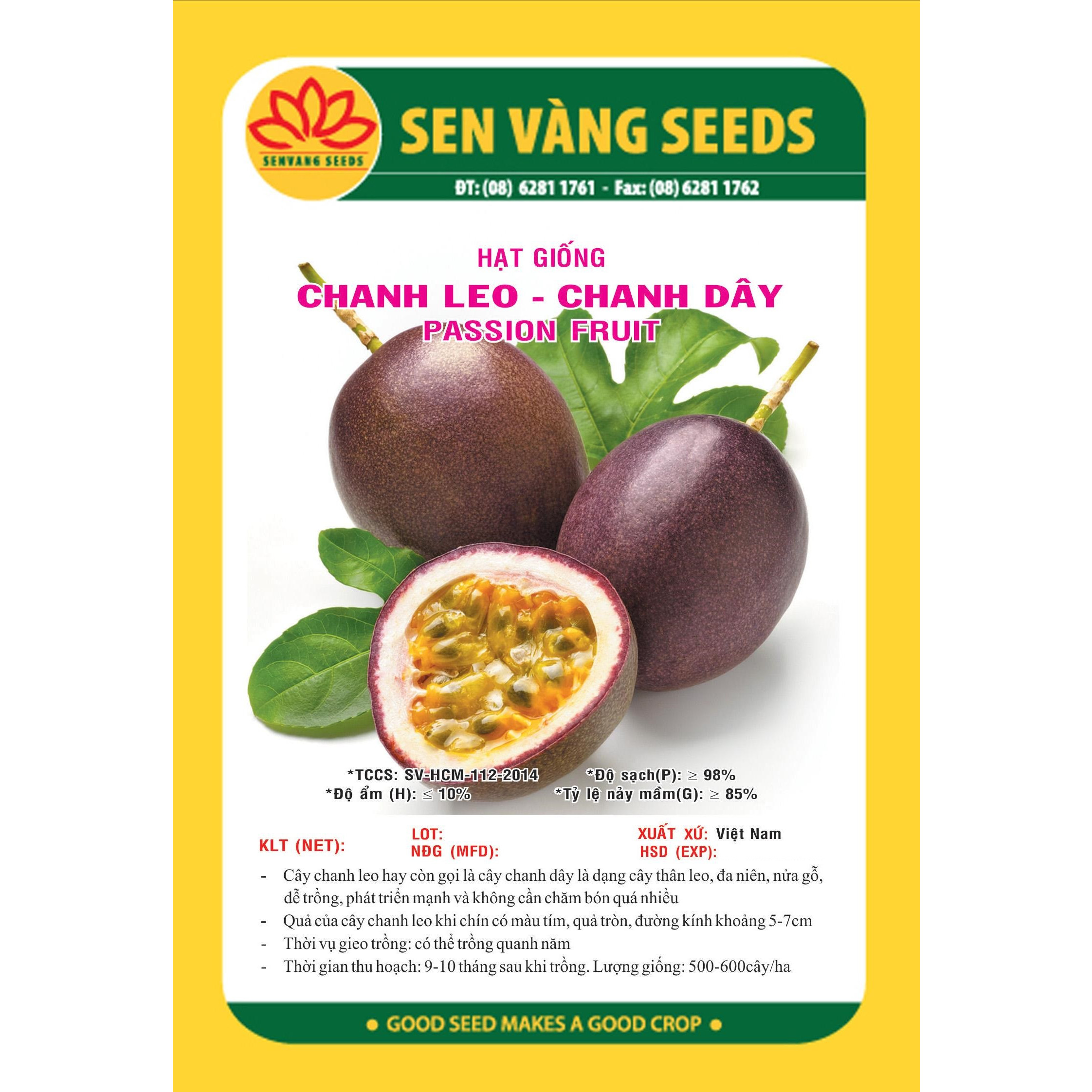 Hạt giống chanh dây - chanh leo VTS03