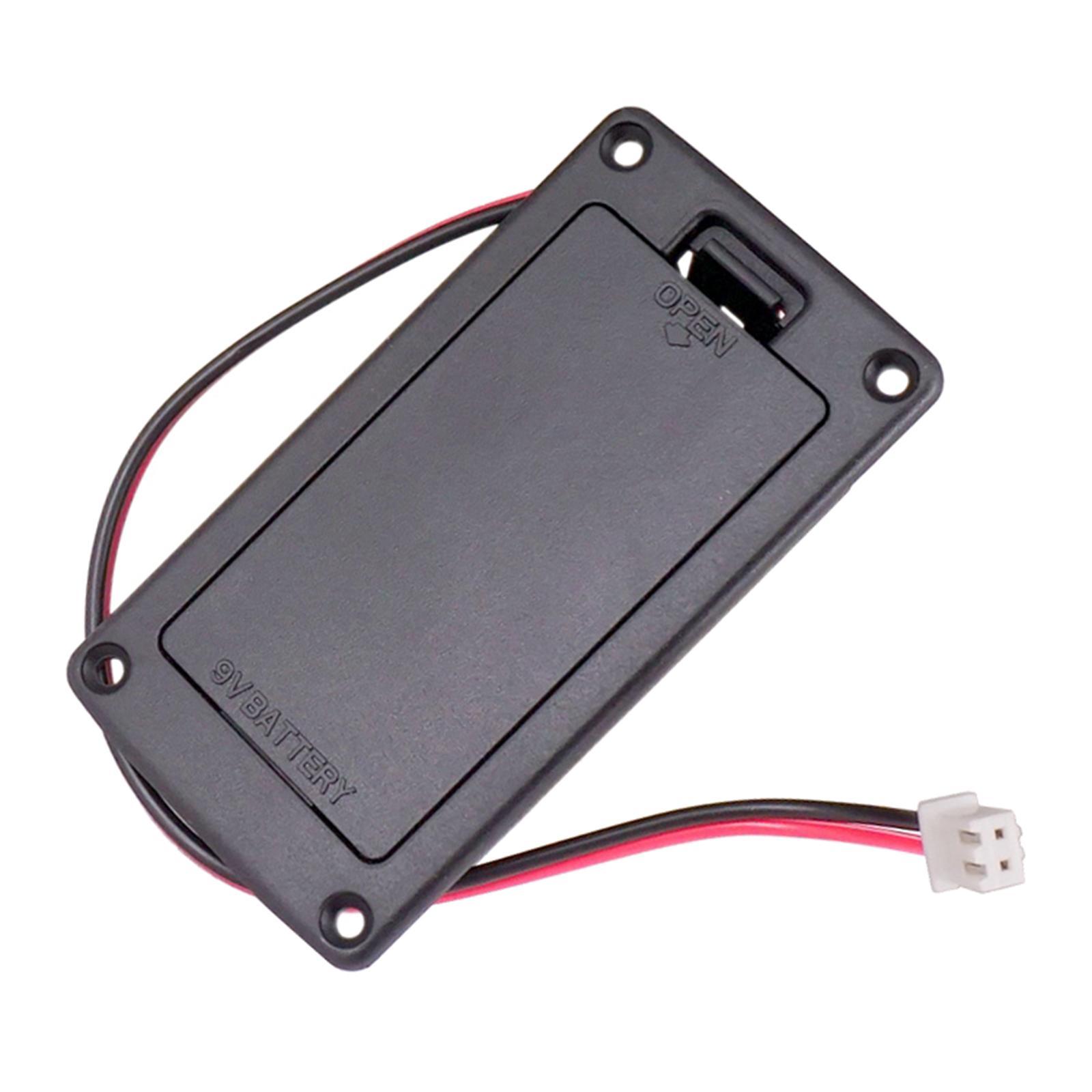 2x 9V Battery Cover Battery Box Case Compartment for Active Guitar Bass Accs