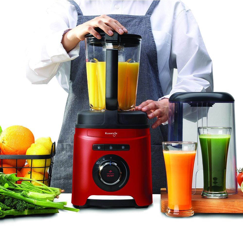 Máy xay sinh tố chân không Kuvings SV-400MB Màu Đỏ - TẶNG LÒ NƯỚNG THỦY TINH TIGER QUEEN AX-777MV - Hàng chính hãng