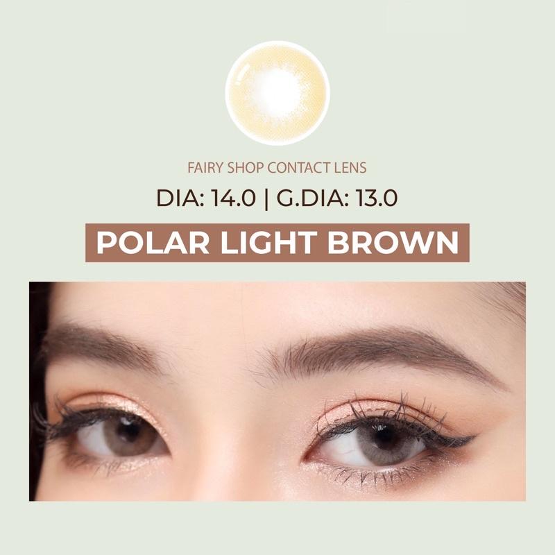 Kính Áp tròng Polar Brown 14.0mm PNB Brown - Kính Áp Tròng FAIRY SHOP CONTACT LENS độ cận 0 đến 8