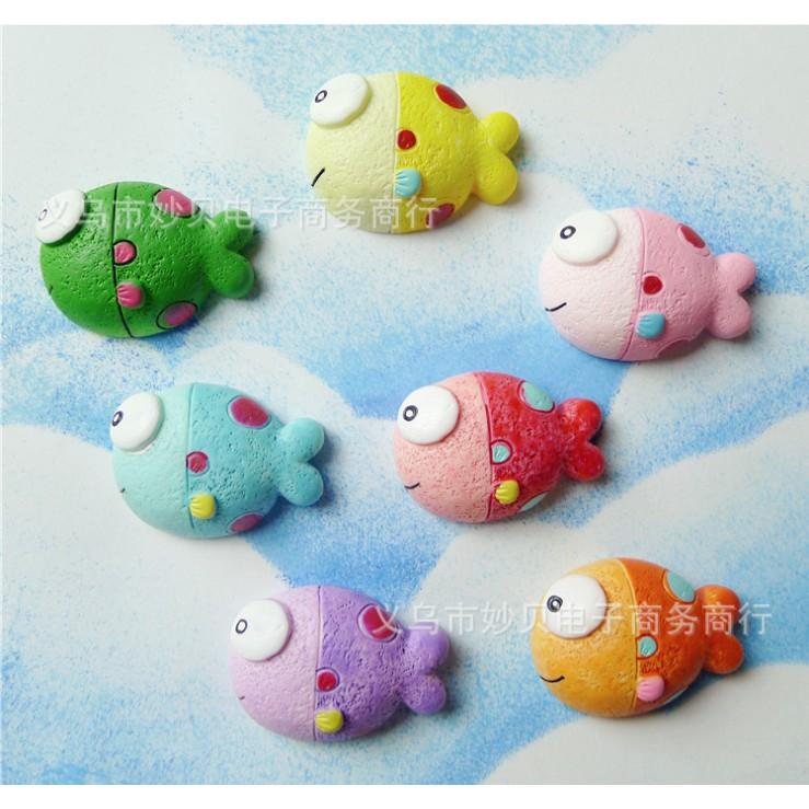Chuyên Charm * Charm cá béo nhiều màu cho các bạn trang trí vỏ ốp điện thoại, DIY