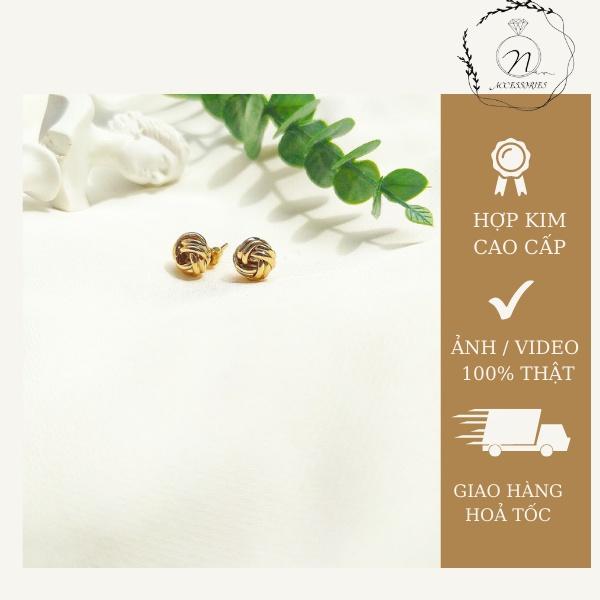 NQSTORE Khuyên Tai Nụ Xoắn bạc 925