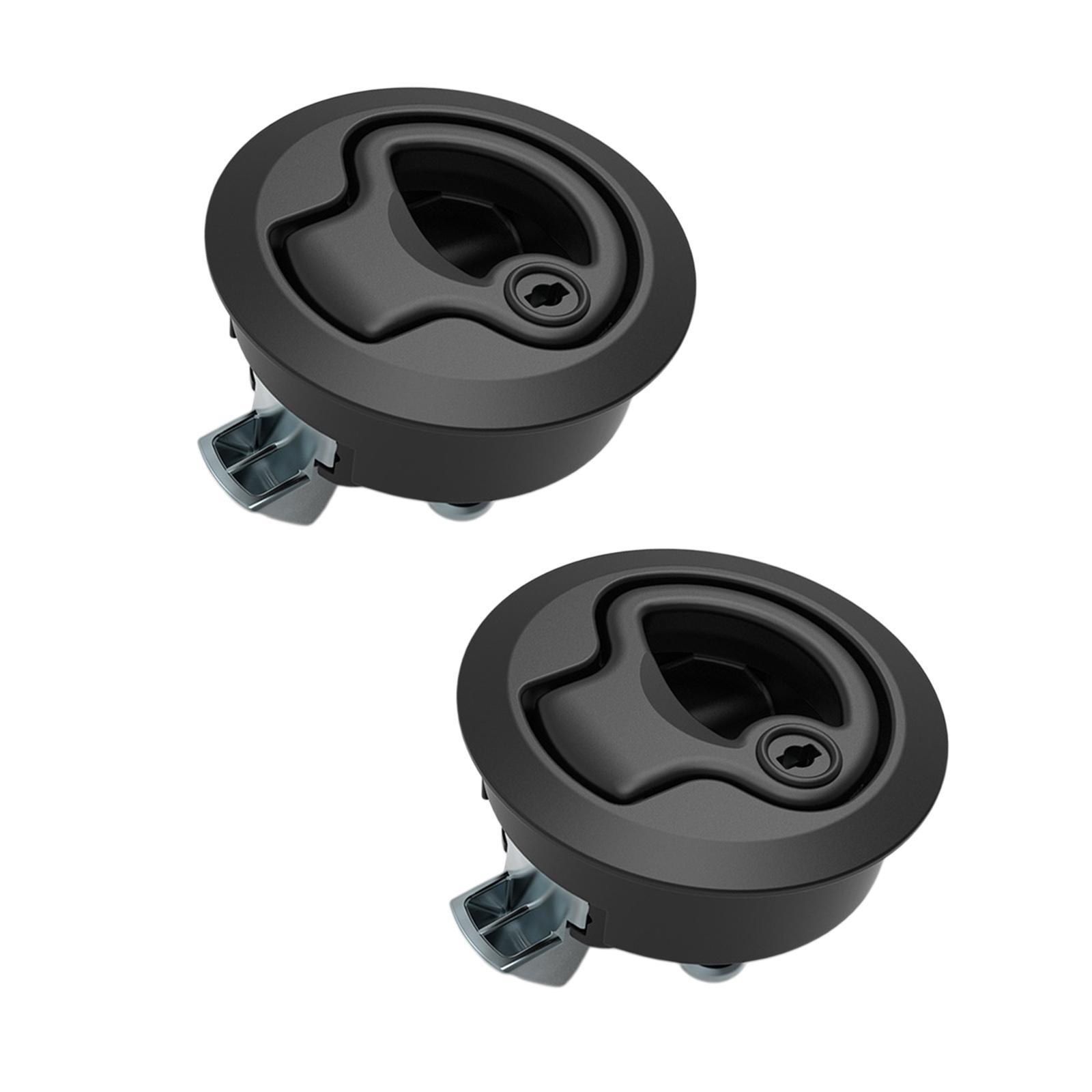 Flush Latch Lock Cabinet Door Locking Boat Cabin 2Pcs