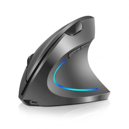 H1 Công Thái Dọc Chuột 2.4G USB Không Dây Có Thể Điều Chỉnh 2400DPI Chuột Chơi Game Chuột Máy Tính Với Đèn RGB Cho Gia Đình máy Tính Văn Phòng