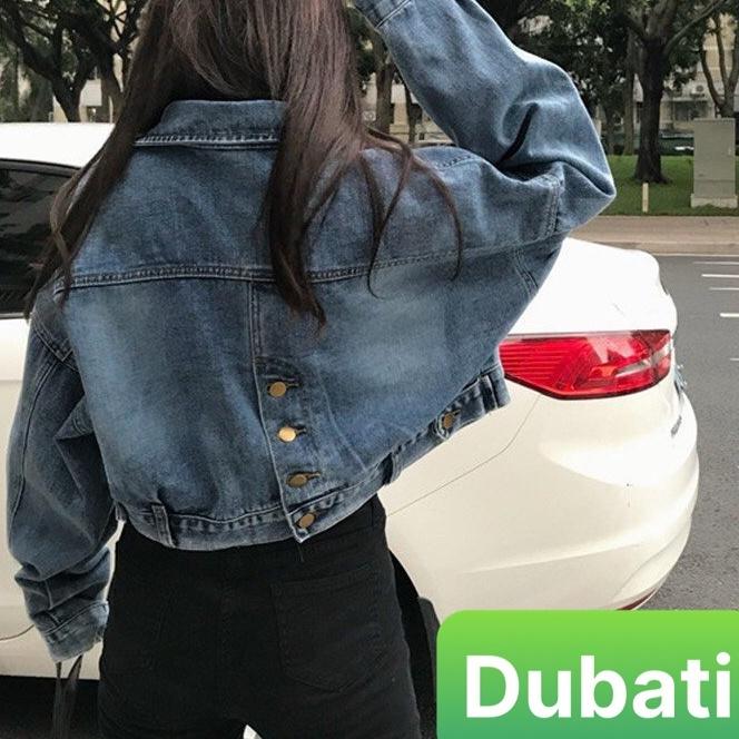 ÁO KHOÁC JEAN NỮ 3 NÚT SAU PHONG CÁCH TREND MỚI HÀN QUỐC - DUBATI FASHION