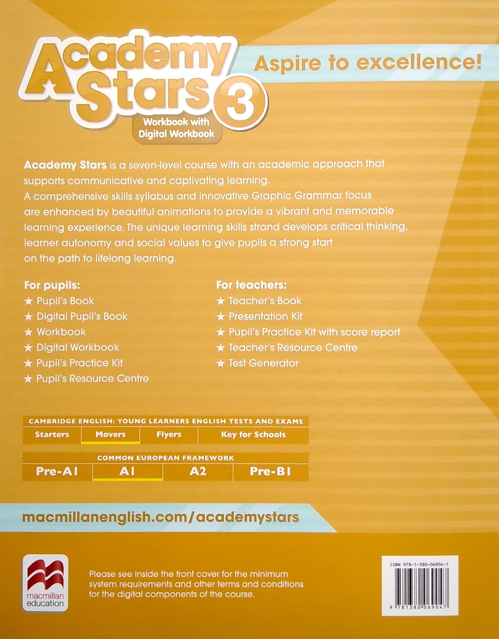 Academy Stars 3 Workbook With Digital Workbook