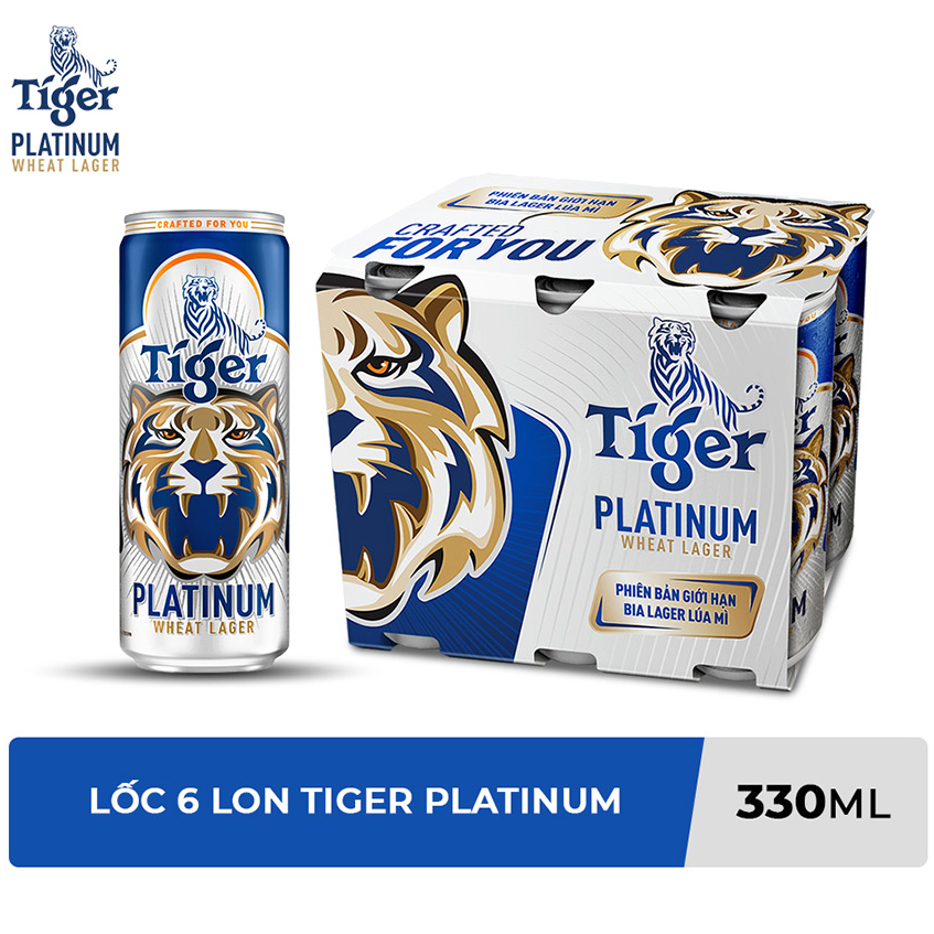 Lốc 6 Lon Bia Lúa Mì Tiger Platinum Wheat Lager 330Ml/Lon - Giá Tiki Khuyến  Mãi: 106,000Đ - Mua Ngay! - Tư Vấn Mua Sắm & Tiêu Dùng Trực Tuyến Bigomart