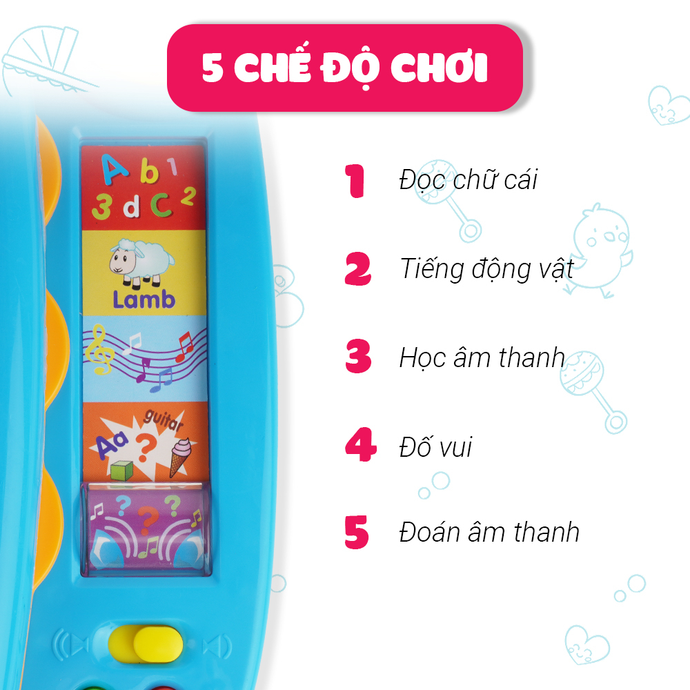 Cuốn sách học Tiếng anh có nhạc hiệu - Đồ chơi giáo dục sớm - Winfun 9019