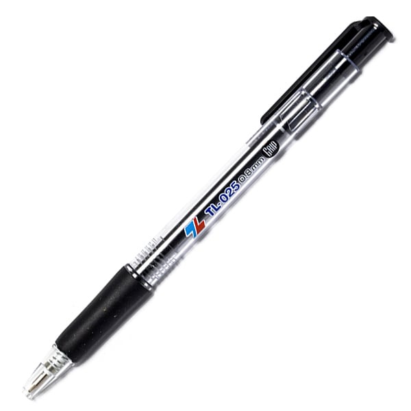 Combo 5 Bút bi Thiên Long TL-025 ngòi 0.8mm - có tấm đệm mềm giúp cầm êm tay và giảm trơn khi viết
