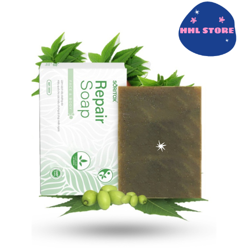 Combo 2 Hộp Xà Phòng Thảo Dược Soritox Soap Chăm Sóc Da,Mờ Thâm,Sạch Mụn,Sáng Da,Làm Đẹp Da