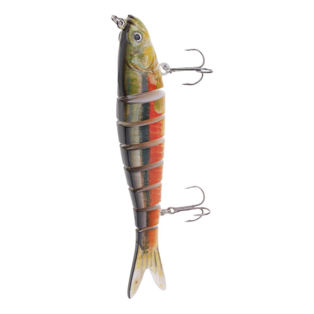 Simulation Fish Fishing Lures Hard Baits Jigs with 2-hook
