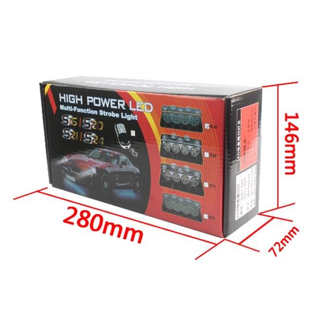 Đèn Led cảnh báo xanh đỏ 24 led