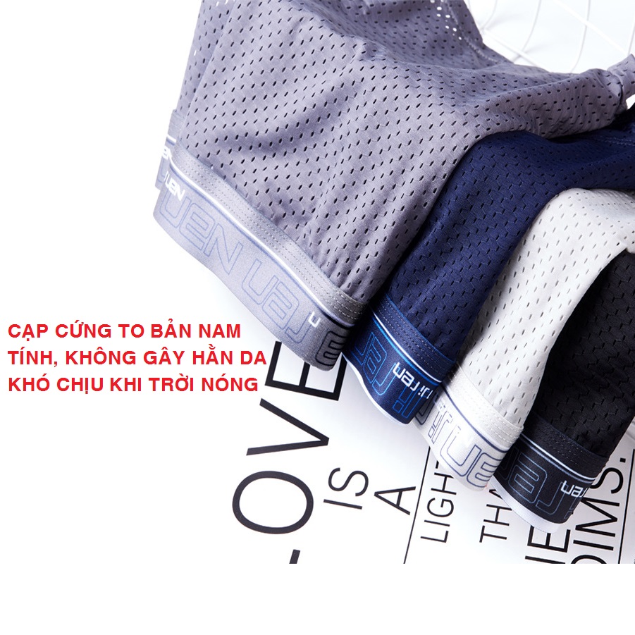 Comb 4 quần lót Nam thông hơi thoáng khí, Mịn Mát Như Lụa - Quần sịp đùi