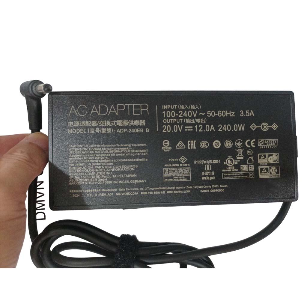 Sạc Tương Thích Cho Laptop Asus Rog Zephyrus M16 Gu603Zw Gu603Zm Rtx 3060 I9 Charger 20V 12A 240W - Hàng Nhập Khẩu New Seal TEEMO PC TEAC217