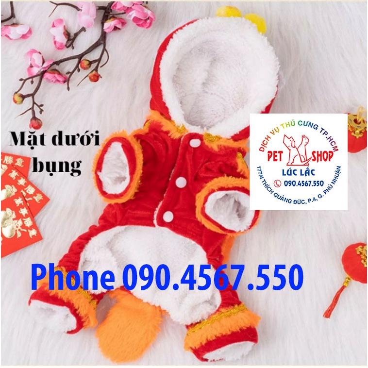 Bộ trang phục múa lân đáng yêu dành cho thú cưng , Lân Đầu Rời