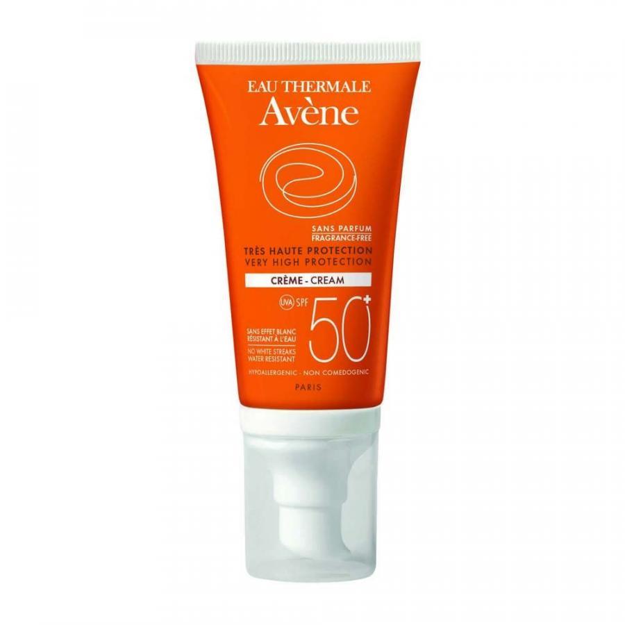 Combo Kem Chống Nắng Không Mùi Cho Da Kích Ứng Avène Very High Protection Cream SPF50+ Fragrance Free (50ml) Và Nước Khoáng Làm Dịu, Chống Kích Ứng Da Avène Thermal Spring Water A1ATW1 (50ml)