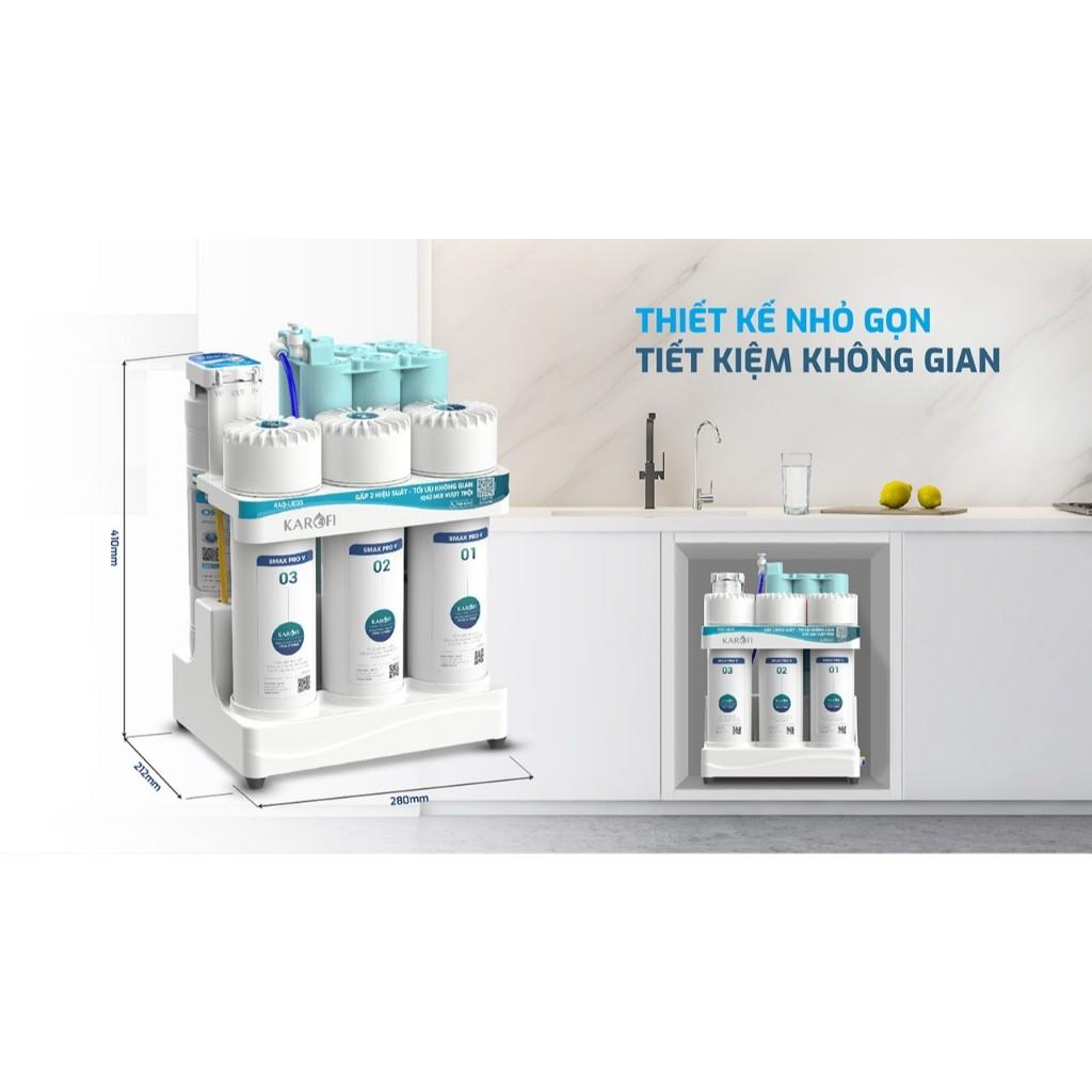[ĐỘC QUYỀN ONLINE - TẶNG BỘ LÕI] Máy lọc nước RO để gầm Karofi KAQ-UE03 - hệ 10 lõi, Màng RO 50 GPD, Bảo hành 36 Tháng - Hàng Chính Hãng