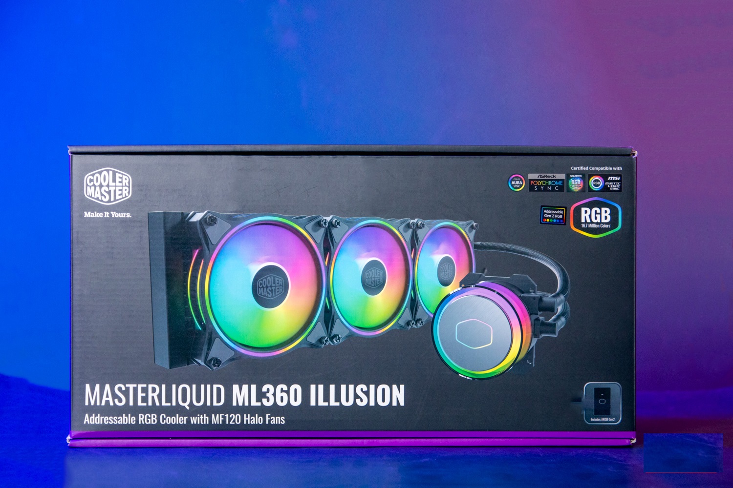 Tản nhiệt nước CPU Cooler Master MasterLiquid ML360 ILLUSION ARGB Gen2 - Hàng chính hãng